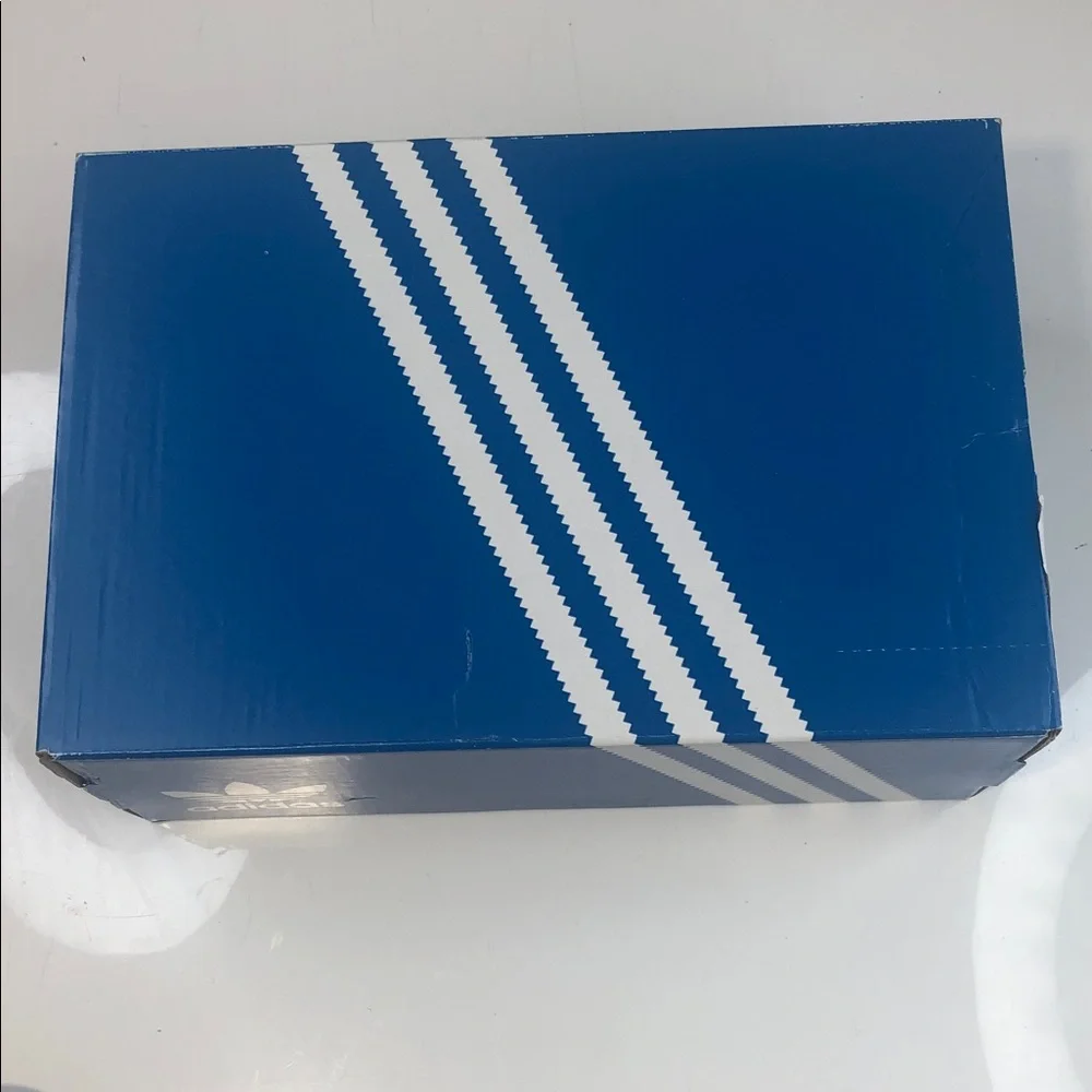 NEW Adidas Hamburg Original Sneakers W 7.5 / M 6.5 Blue Bird/Solar/Gum Orange